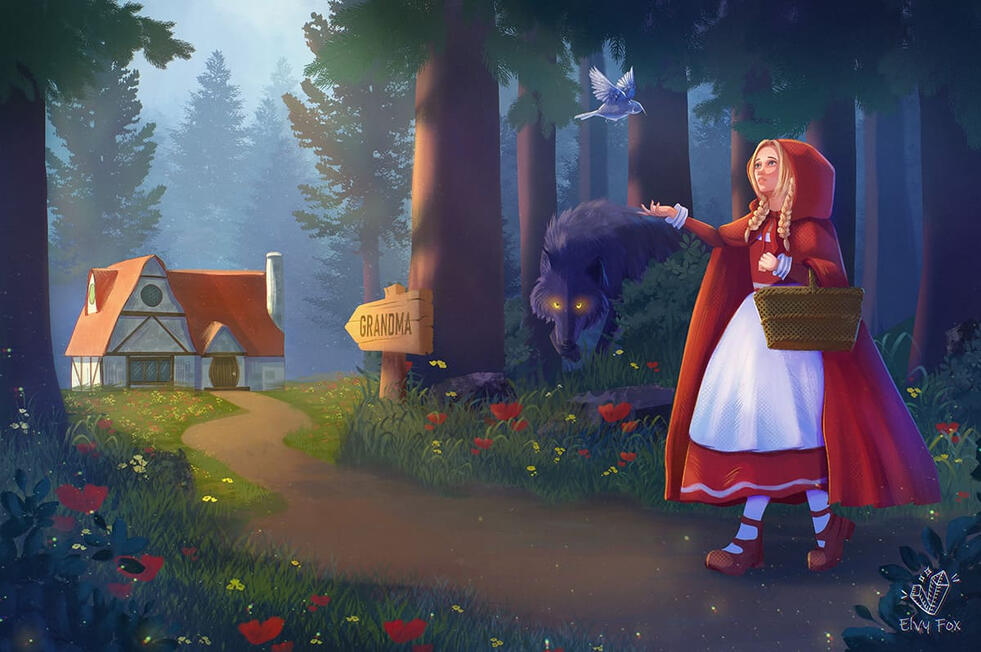 Little Red Riding Hood Illustration