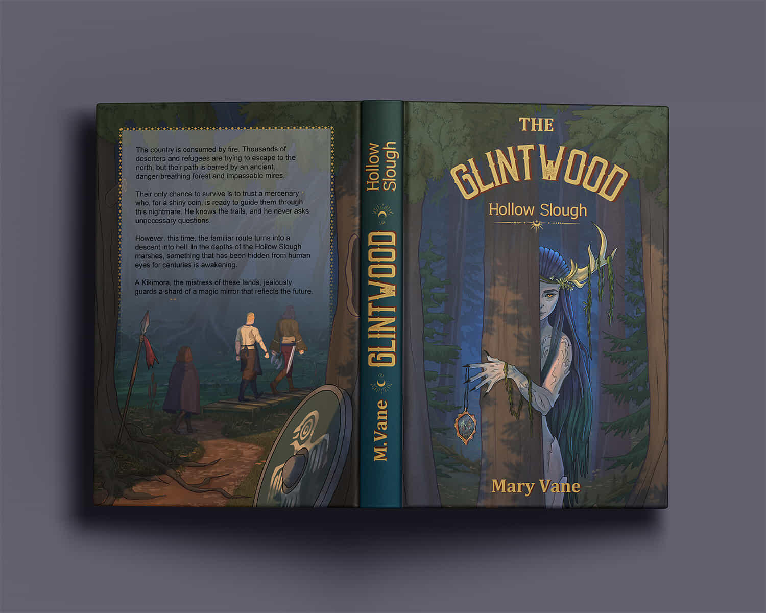 Elliot cipher book cover design Book cover design for a dark mystery detective novel