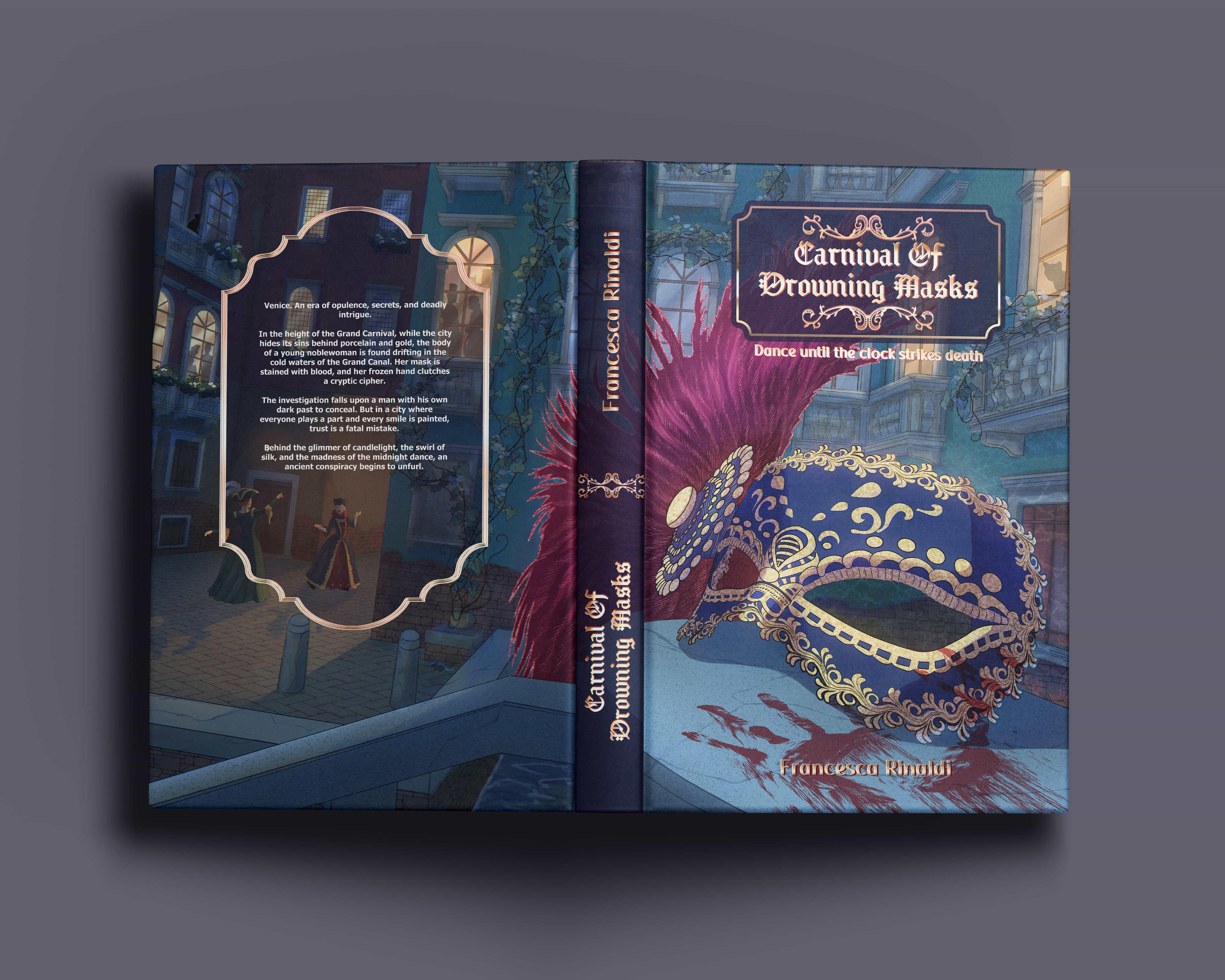 Elliot cipher book cover design Book cover design for a dark mystery detective novel