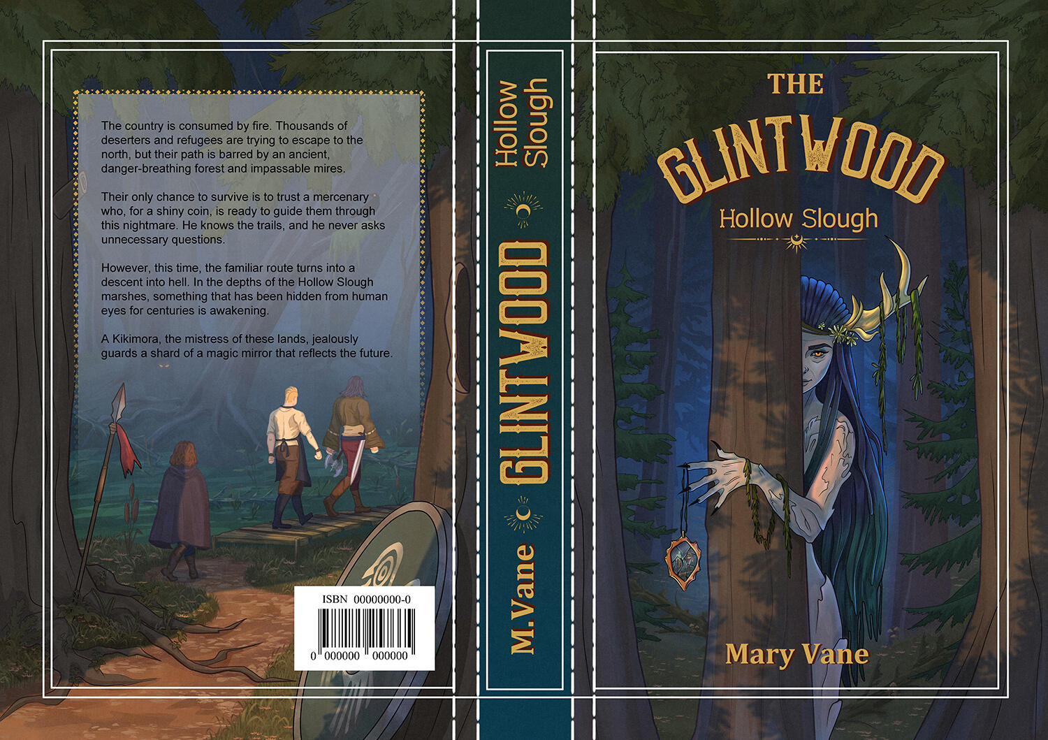 Elliot cipher book cover design Book cover design for a dark mystery detective novel