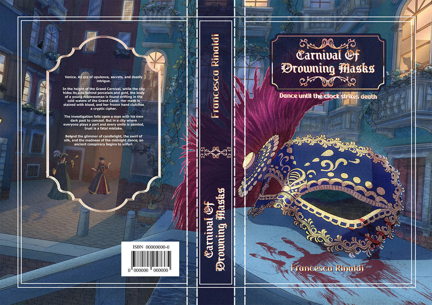Elliot cipher book cover design Book cover design for a dark mystery detective novel