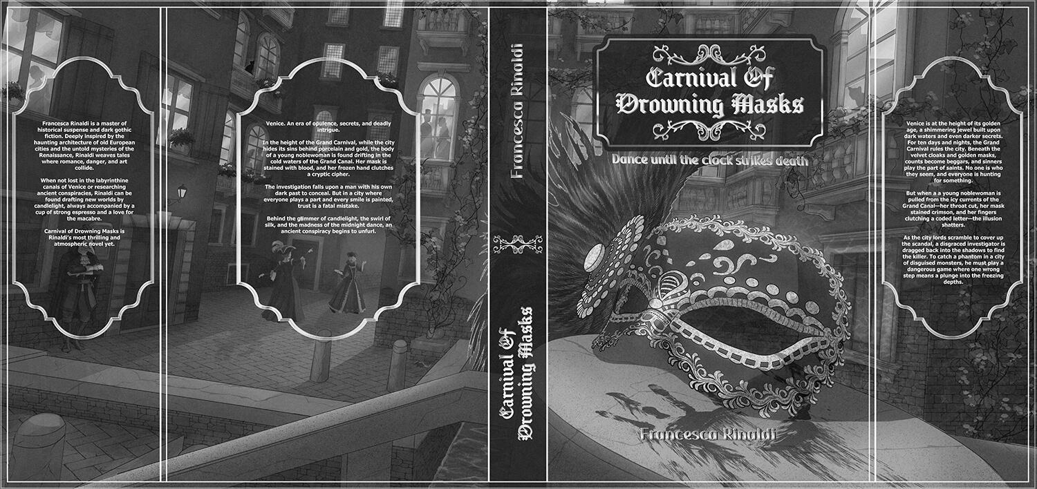 Elliot cipher book cover design Book cover design for a dark mystery detective novel