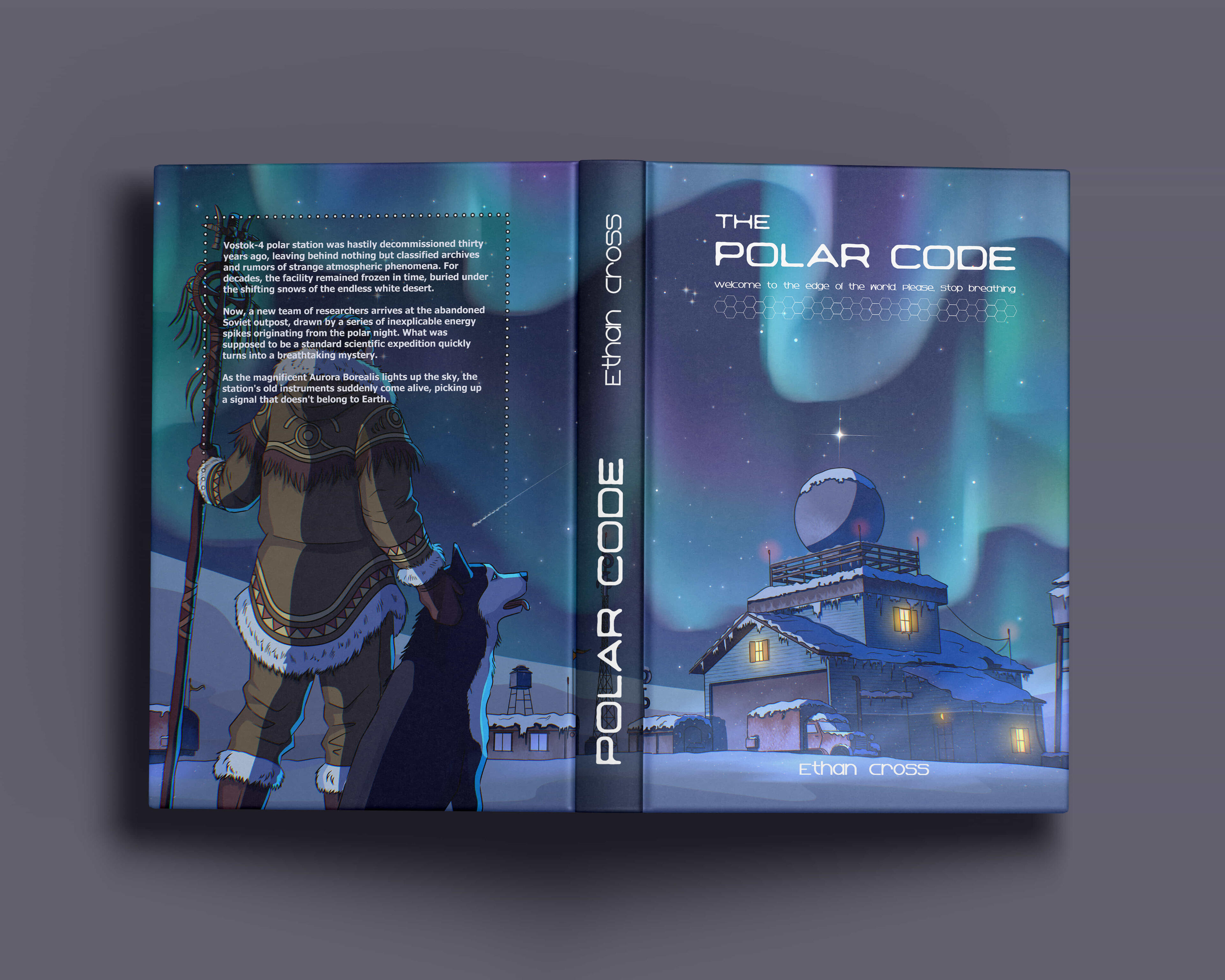 Elliot cipher book cover design Book cover design for a dark mystery detective novel